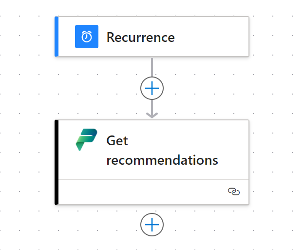 Shows the connector on a Power Automate workflow.