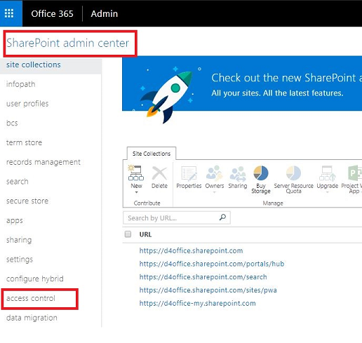 SharePoint access control