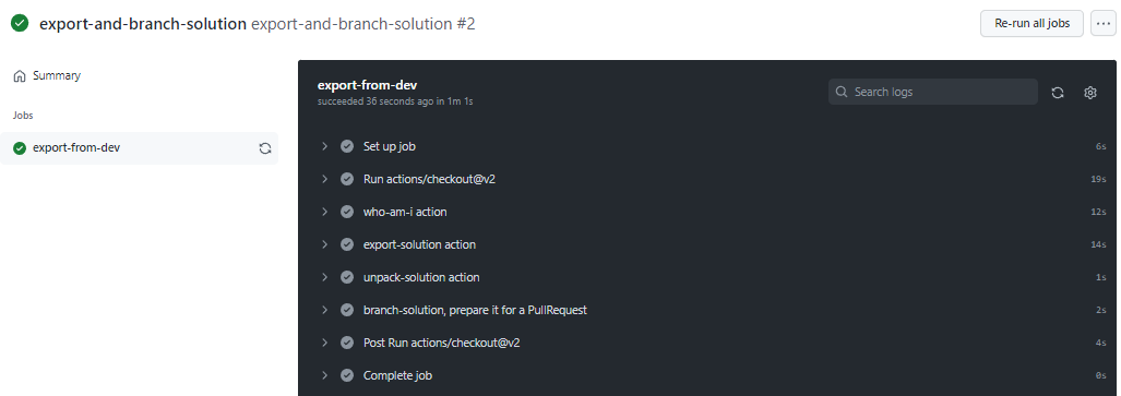 Select adn view workflow.