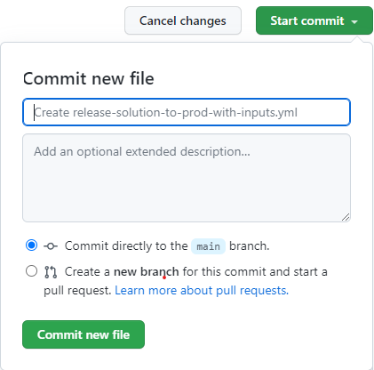 Commit changes