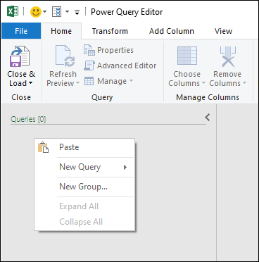 Paste query from Power BI Desktop into Power Query for Excel.
