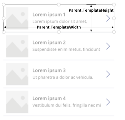 Vertical gallery showing Template Width and Height.