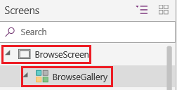 Rename Browse screen, gallery