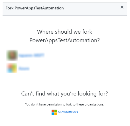 Fork account.