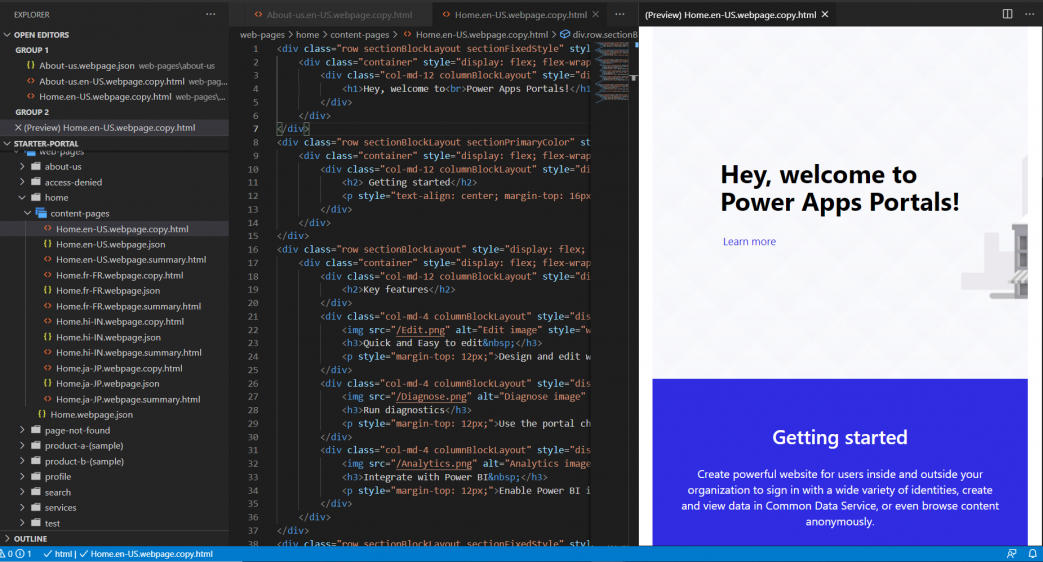Use The Visual Studio Code Extension Preview Power Apps Microsoft Docs