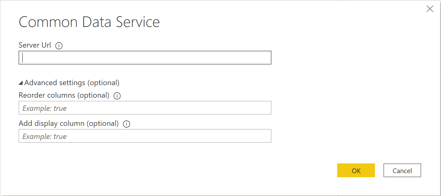Service URL.
