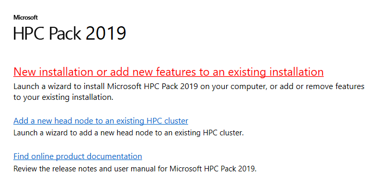 hpc-pack-2019-setup