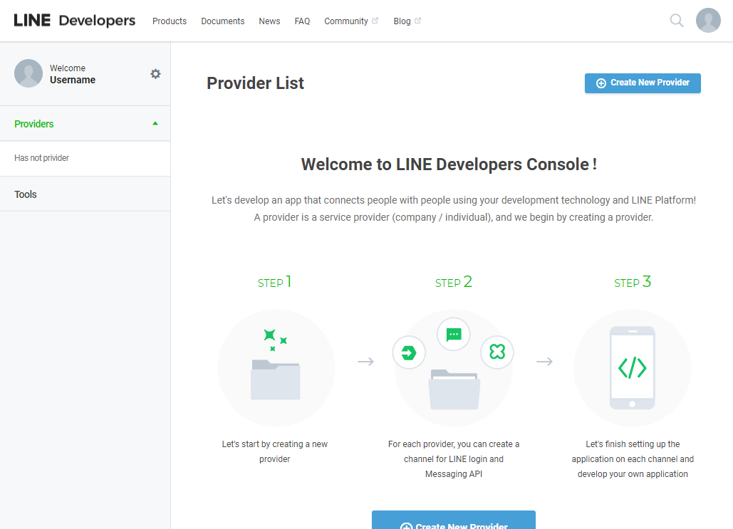 LINE screenshot register developer