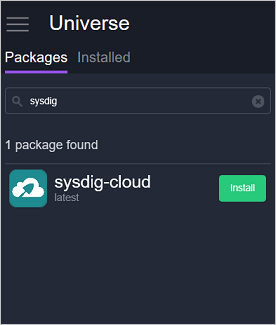 Sysdig in DC/OS Universe