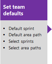 Set team defaults