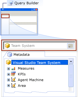 Query Builder - select the Team System cube