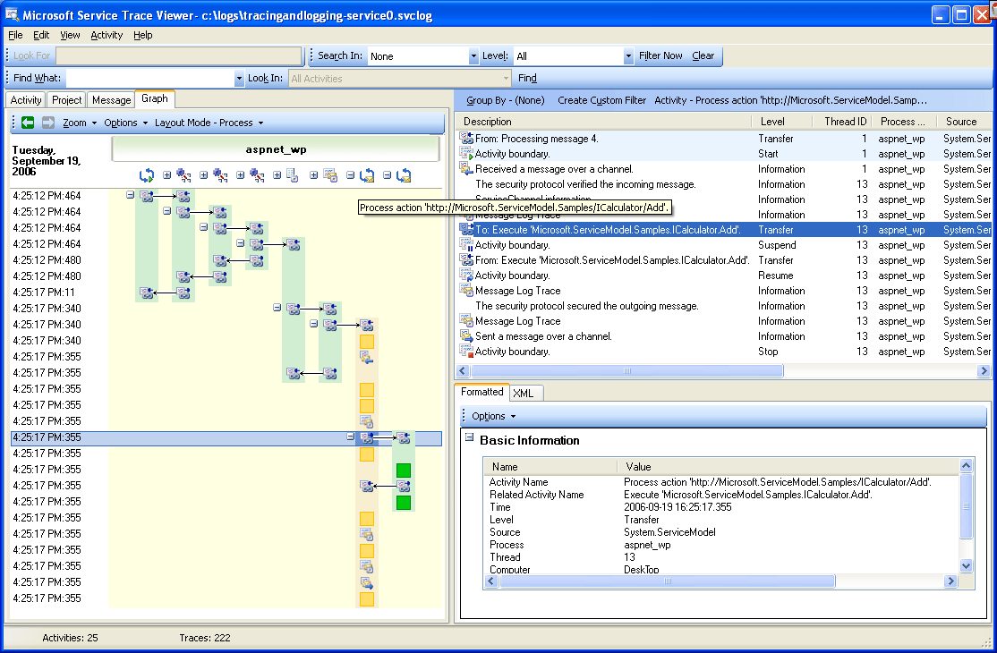Using the Trace Viewer