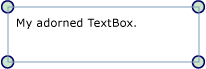 Adorners Example: An adorned TextBox