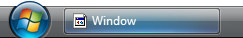 Window with a task bar button
