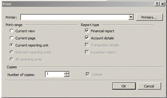 Report detail level screen shot printing2
