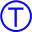 A 32x32 pixel icon displaying the letter T