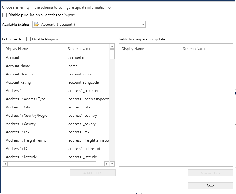 Configure import settings in Dynamics CRM