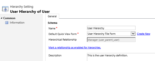 Identify hierarchical relationship in Dynamics CRM