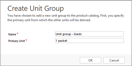 Shows how to create a unit group in Dynamics 365