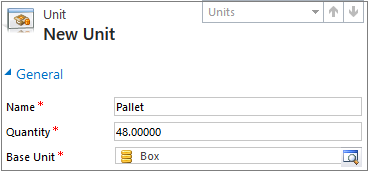 Creating a unit with a base unit in Dynamics 365