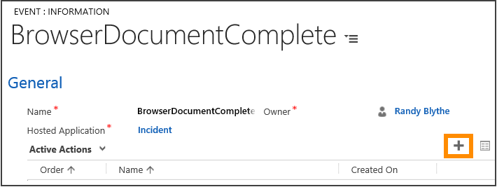 Add action to BrowserDocumentComplete event