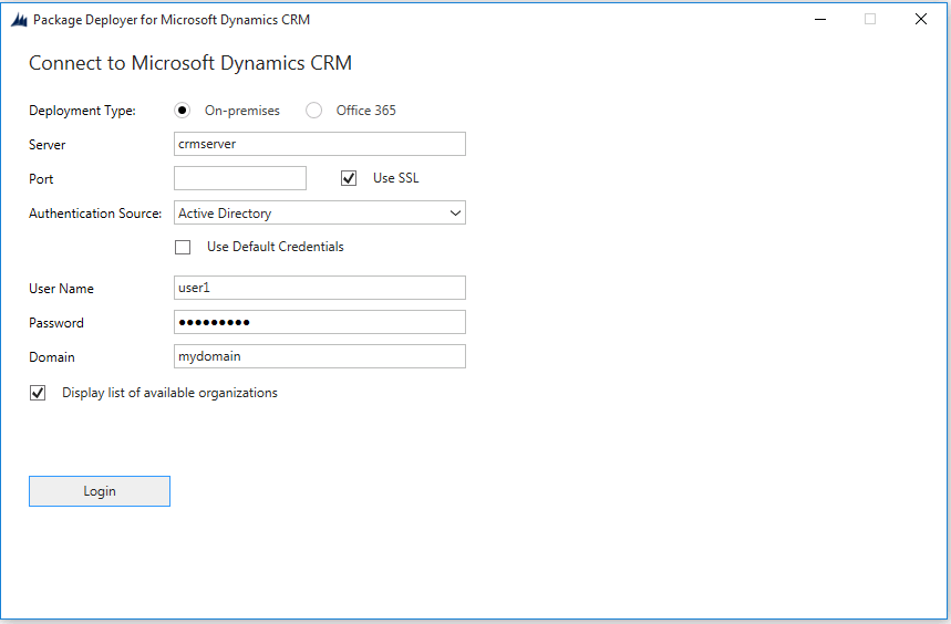 Dynamics 365 authentication details sign-in