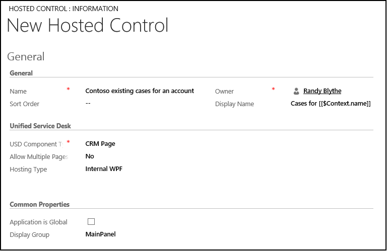 Create a Dynamics 365 Page hosted control
