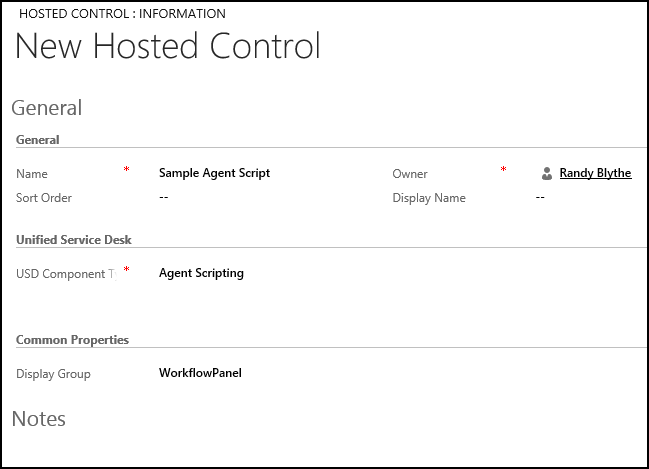 Agent scripting hosted control