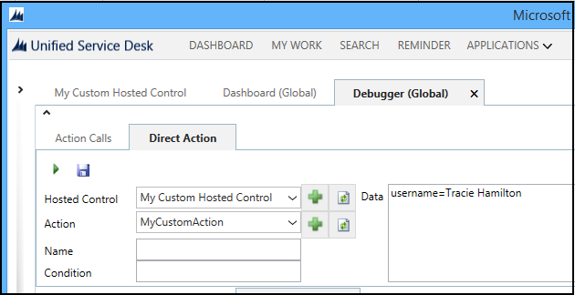 Test your custom hosted control