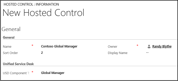 Global Manager hosted control