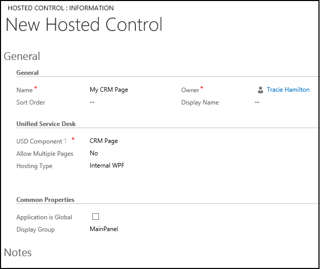 Dynamics 365 page hosted control