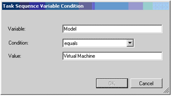 Figure 12. Task Sequence Variable dialog box