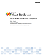 cover image: Visual Studio 2008 Product Comparison