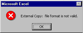 Figure C: You may experience an Excel 97 linking failure.