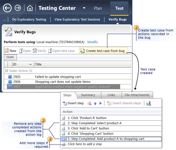 Create a Test Case From a Bug