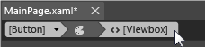 Blend Button template in the breadcrumb bar