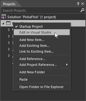 Blend - Edit in Visual Studio