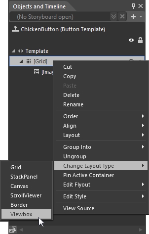 Blend - Change Layout Type - ViewBox