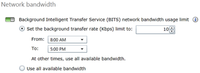 Background Intelligent Transfer Service policy setting