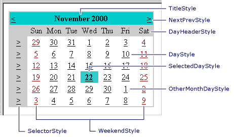 Visual Studio WebApp Calendar Description