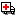 white truck with red cross (emergency vehicle, ambulance)