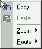Context menu for a Pushpin