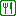 green fork and knife sign (food, restaurant)