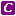 white italic C in purple square