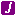 white italic J in purple square