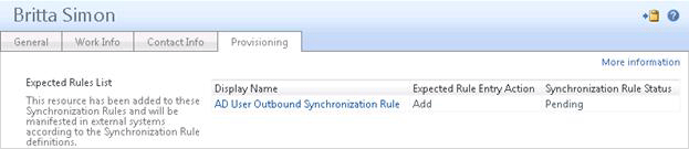 ERE attribute showing AD DS Outbound Sync Rule