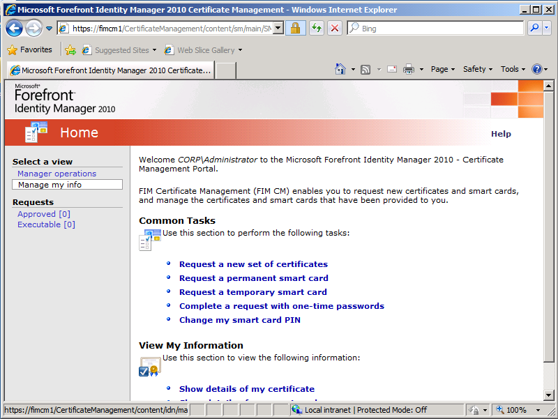 Issue certificate