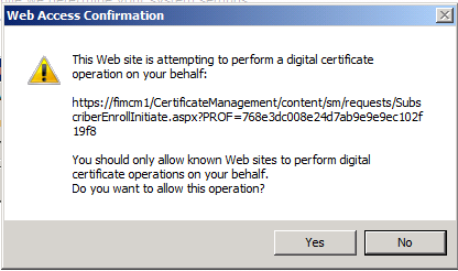 Issue certificate