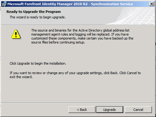 Synch Service Upgrade 5