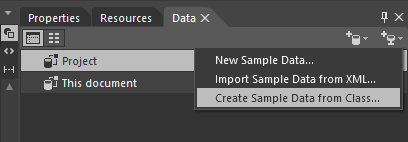 Defining sample data in Blend for Visual Studio 2013